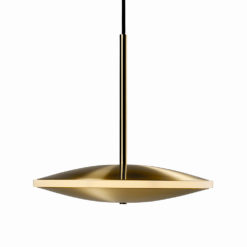 Graypants Chrona Dish10h Pendant Brass 2